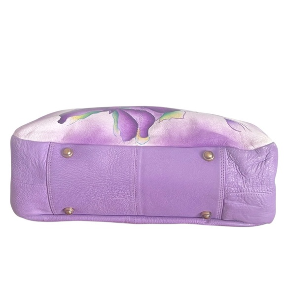Artsy Boho Chic Festival Handpainted Leather Sukriti Bag
Purple + Butterfly - Picture 6 of 10